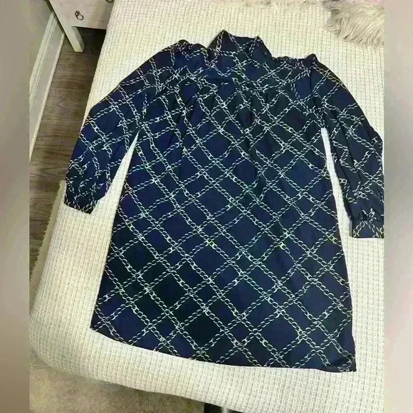 Who What Wear Womens High Neck Button Dress - Picture 3 of 9